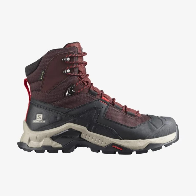 Botas Caminhada Salomon Quest Element GTX Masculino Bordeaux Pretas | PT F83765